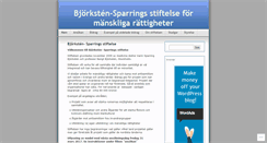 Desktop Screenshot of bjorkstensparring.com